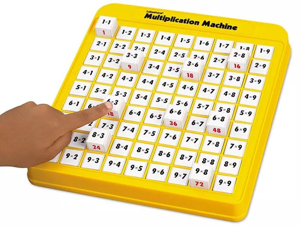 Lakeshore Math Machine Multiplication Educational Tool Push Button Home School